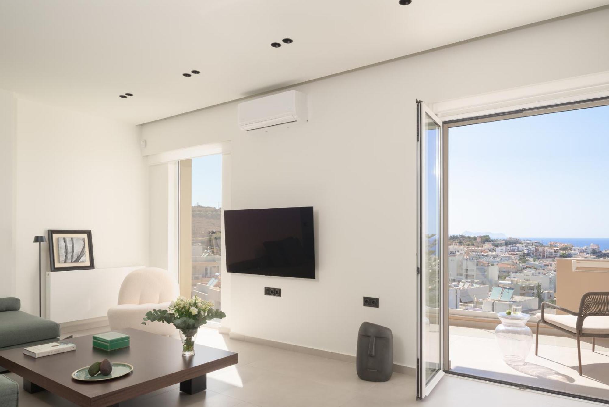 Ikia Mia Sea View Apartment Rethymno  Exterior photo